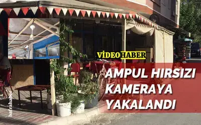 Hırsızlar ampullere de Dadandı