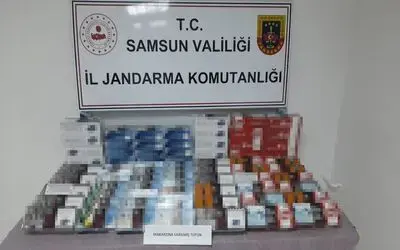 Samsun’da jandarma 16 bin 800 dal dolu makaron ele geçirdi
