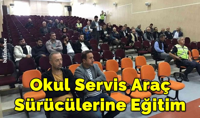 Okul servis araç sürücülerine eğitim - Samsun’un Bafra ilçesinde servis taşımacılığı yapan araç sürücülerine yönelik bilgilendirme toplantısı yapıldı.