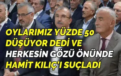 Kemal Kerimoğlu İlçe Danışma Meclisi Toplantısında Hamit Kılıç’ı Bombaladı