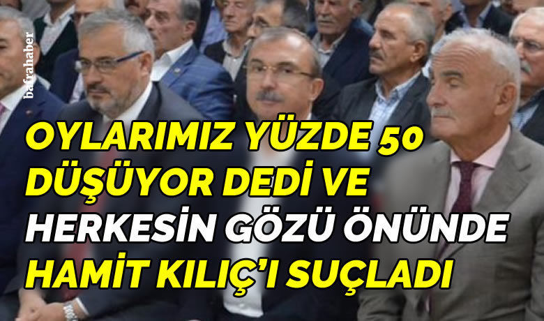 Kemal Kerimoğlu İlçe Danışma Meclisi Toplantısında Hamit Kılıç’ı Bombaladı