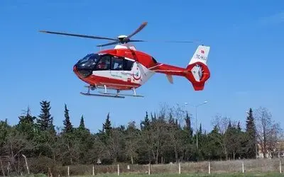 Samsun hava ambulansını bekliyor
