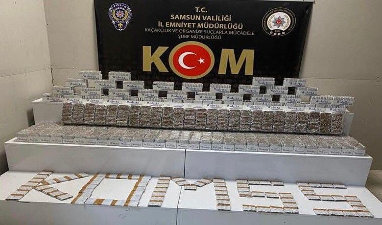 Samsun’da 48 bin daldoldurulmuş makaron ele geçirildi - Samsun’da polis tarafından bir araçta yapılan aramada 48 bin dal doldurulmuş makaron ele geçirildi.