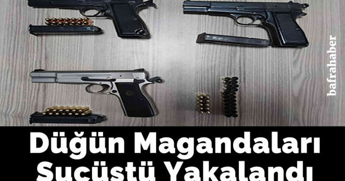 Düğün magandaları suçüstü yakalandı