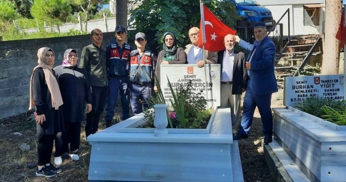 Şehit Burak Perçin kabri başında anıldı
