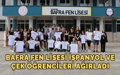 Bafra Fen Lisesi İspanyol Ve Çek Öğrencileri Ağırladı