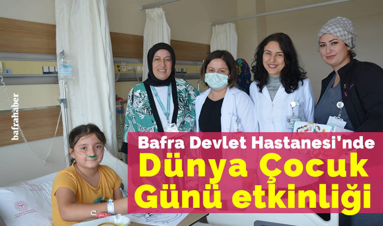 Bafra Devlet Hastanesi’ndeDünya Çocuk Günü etkinliği - Samsun Bafra Devlet Hastanesi’nde Dünya Çocuk Günü kutlandı.