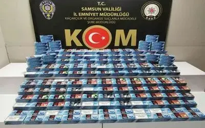 Samsun’da 100 bin dal makaron ele geçirildi
