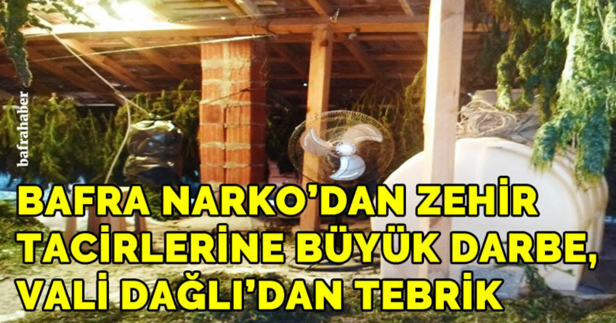 Bafra Narkodan zehir tacirlerine büyük darbe