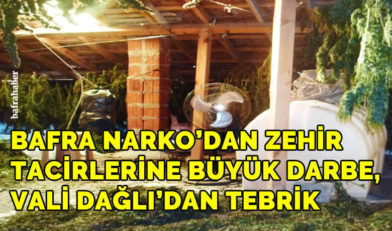 Bafra Narkodan zehir tacirlerine büyük darbe
