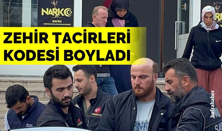 Bafra daki uyusturucu operasyonuna 4 tutuklama