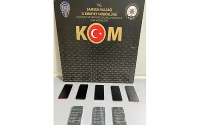Samsun’da kaçak cep telefonu ele geçirildi
