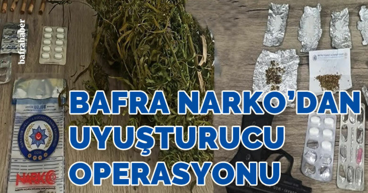 Bafra Narko'dan uyuşturucu operasyonu