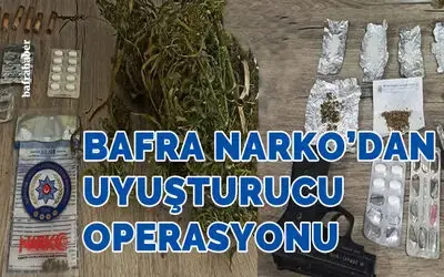 Bafra Narko'dan uyuşturucu operasyonu