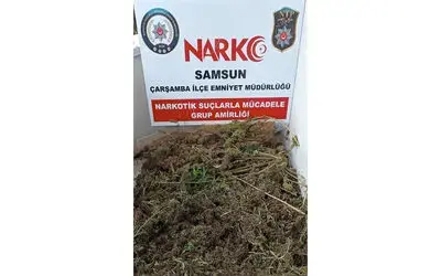 Samsun’da 9 kilo 975 gram esrar ele geçirildi: 8 gözaltı
