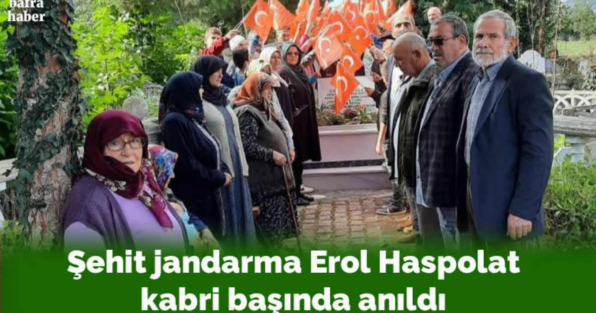 Şehit jandarma Erol Haspolat kabri başında anıldı