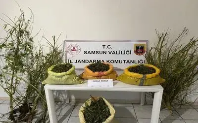 Samsun’da 25 kilo 750 gram kubar esrar ele geçirildi
