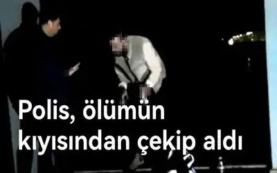 Polis, ölümün kıyısından çekip aldı