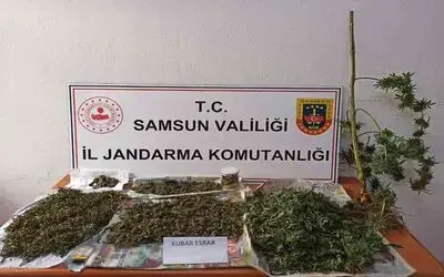 Jandarma 2 kilo 152 gram esrar ele geçirdi: 2 gözaltı
