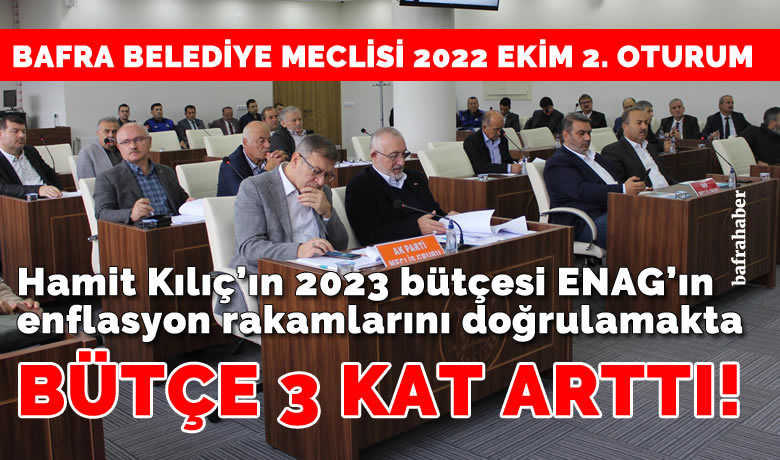 Bafra Belediyesi 2023 Yılı Tahmini Bütçesi Kabul Edildi