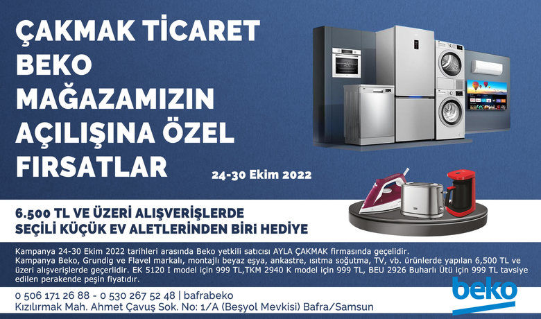 Çakmak Ticaret Beko Mağazası Açılıyor!