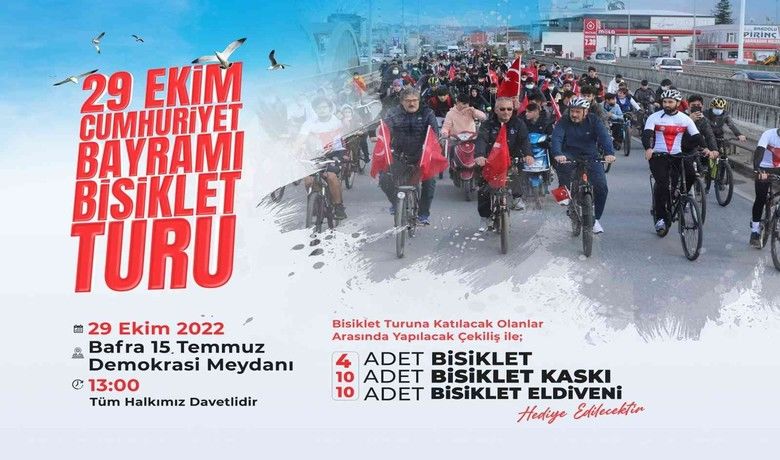 Bafra’da "4. CumhuriyetBayramı Bisiklet Turu" yapılacak - Bafra Belediyesi, geleneksel hale getirdiği ‘Cumhuriyet Bayramı Bisiklet Turu’nun dördüncüsüne hazırlanıyor.