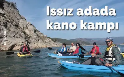 Issız adada kano kampı