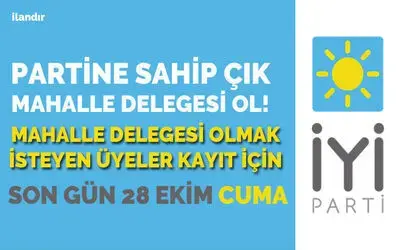 İyi Parti’den Delege Seçimi Çağrısı