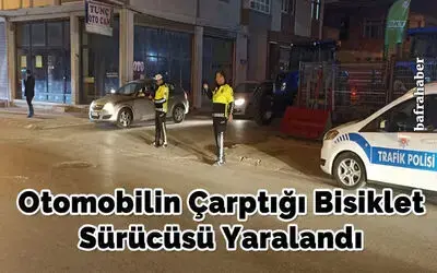 Otomobilin Çarptığı Bisiklet Sürücüsü Yaralandı
