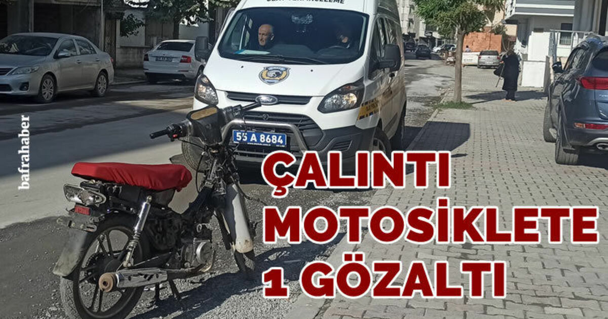 Çalıntı motosiklet ele geçirildi: 1 gözaltı