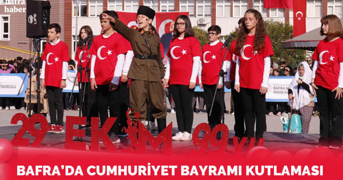 Bafra'da Cumhuriyet Bayramı kutlaması