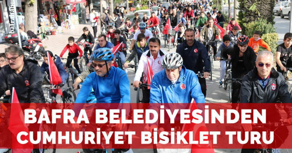 Bafra Belediyesinden Cumhuriyet Bisiklet Turu