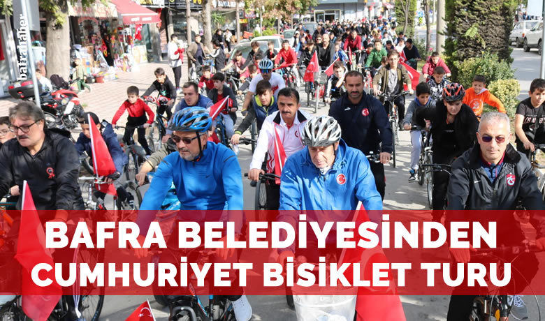 Bafra Belediyesinden Cumhuriyet Bisiklet Turu - Bafra Belediyesi tarafından bu yıl 4.’sü düzenlenen "Cumhuriyet Bayramı Bisiklet Turu" ilçe halkına bayram coşkusunu yaşattı.