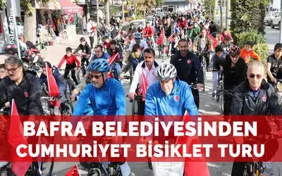 Bafra Belediyesinden Cumhuriyet Bisiklet Turu