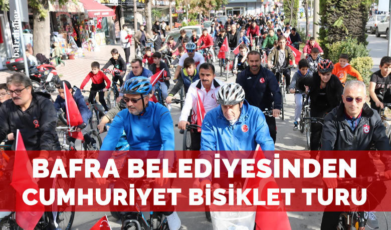 Bafra Belediyesinden Cumhuriyet Bisiklet Turu