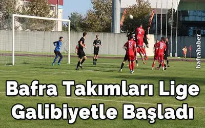 Bafra Takımları Lige Galibiyetle Başladı