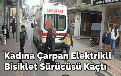 Suriyeli Kadına Çarpan Elektrikli Bisiklet Sürücüsü Kaçtı