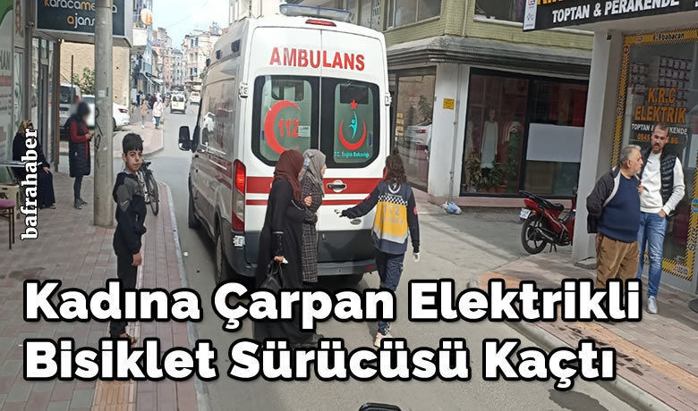 Suriyeli Kadına Çarpan Elektrikli Bisiklet Sürücüsü Kaçtı