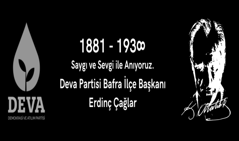 Erdinç Çağlar'dan 10 Kasım Mesajı