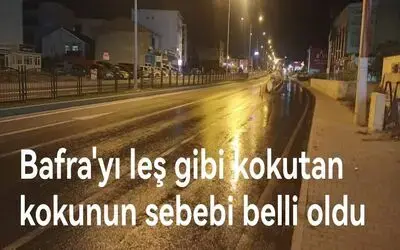 Bafra'yı leş gibi kokutan kokunun sebebi belli oldu