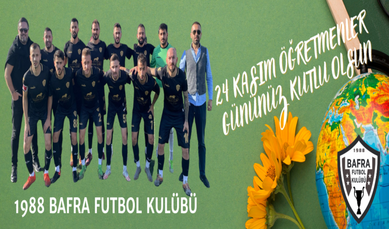 1988 Bafra Futbol Kulübünden 24 Kasım Öğretmenler Günü Kutlaması