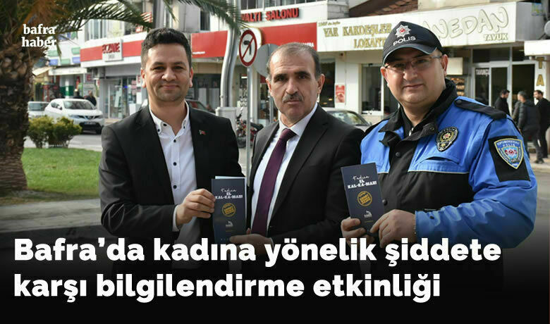 Bafra’da Kadına Yönelik Şiddete Karşı Bilgilendirme Etkinliği