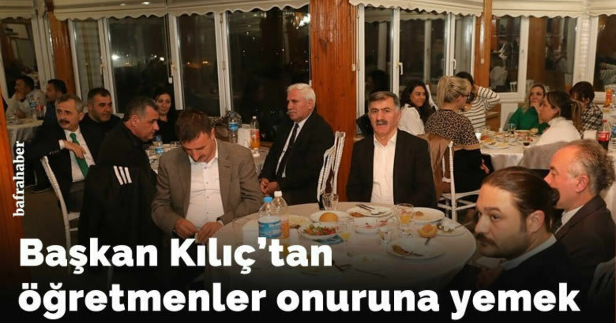 Başkan Kılıç'tan öğretmenler onuruna yemek