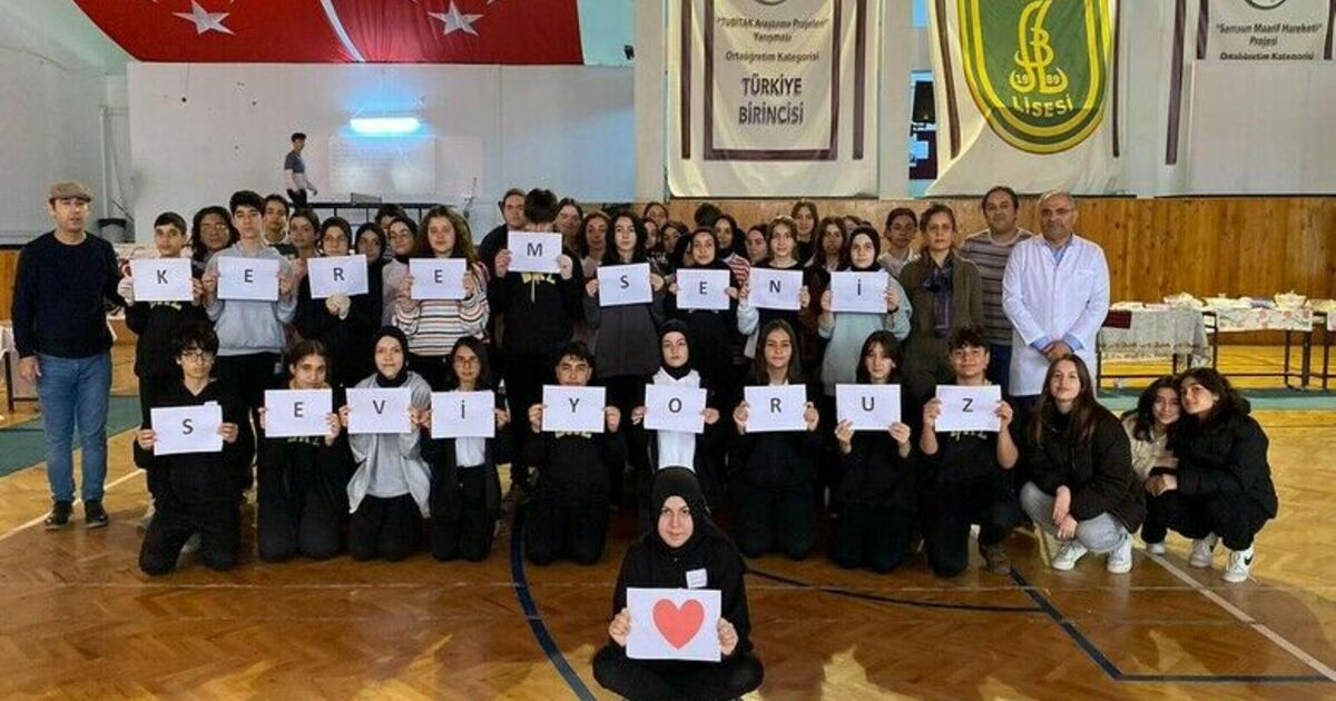 Öğrencilerden örnek davranış