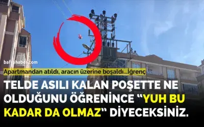 Apartmandan Çöpe Atıldı, Aracın Üzerine Boşaldı