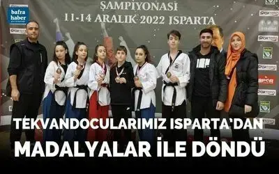 Tekvandocularımız Isparta’dan Madalyalar İle Döndü 