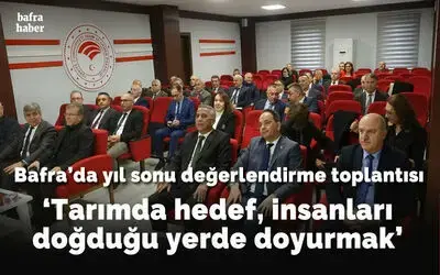 ’Tarımda hedef, insanları doğduğu yerde doyurmak’