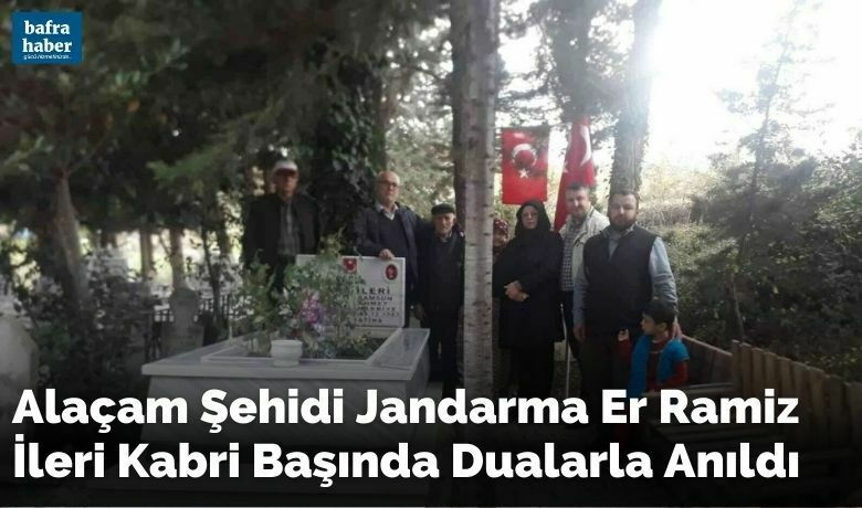 Alaçam Şehidi Jandarma Er Ramizİleri Kabri Başında Dualarla Anıldı - Samsun’un Alaçam ilçesinde bir asker, şehadetinin 39. yılında kabri başında dualarla anıldı.