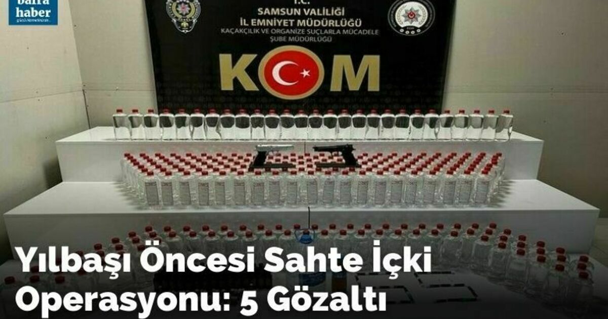 Yılbaşı öncesi sahte içki operasyonu: 5 gözaltı