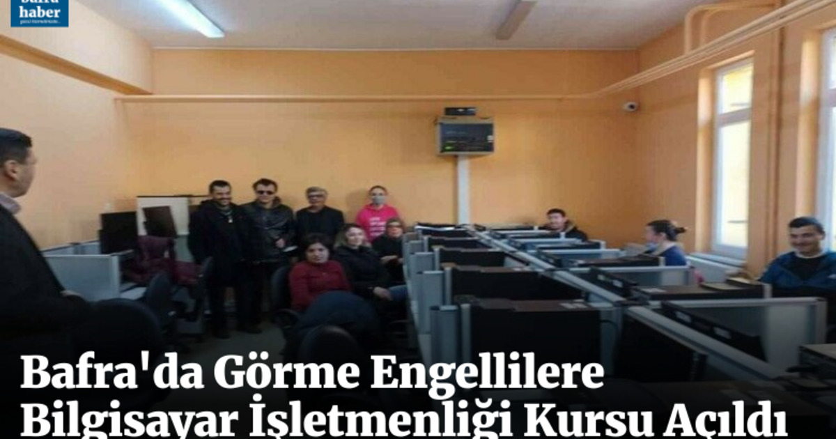 Engellilere bilgisayar kursu